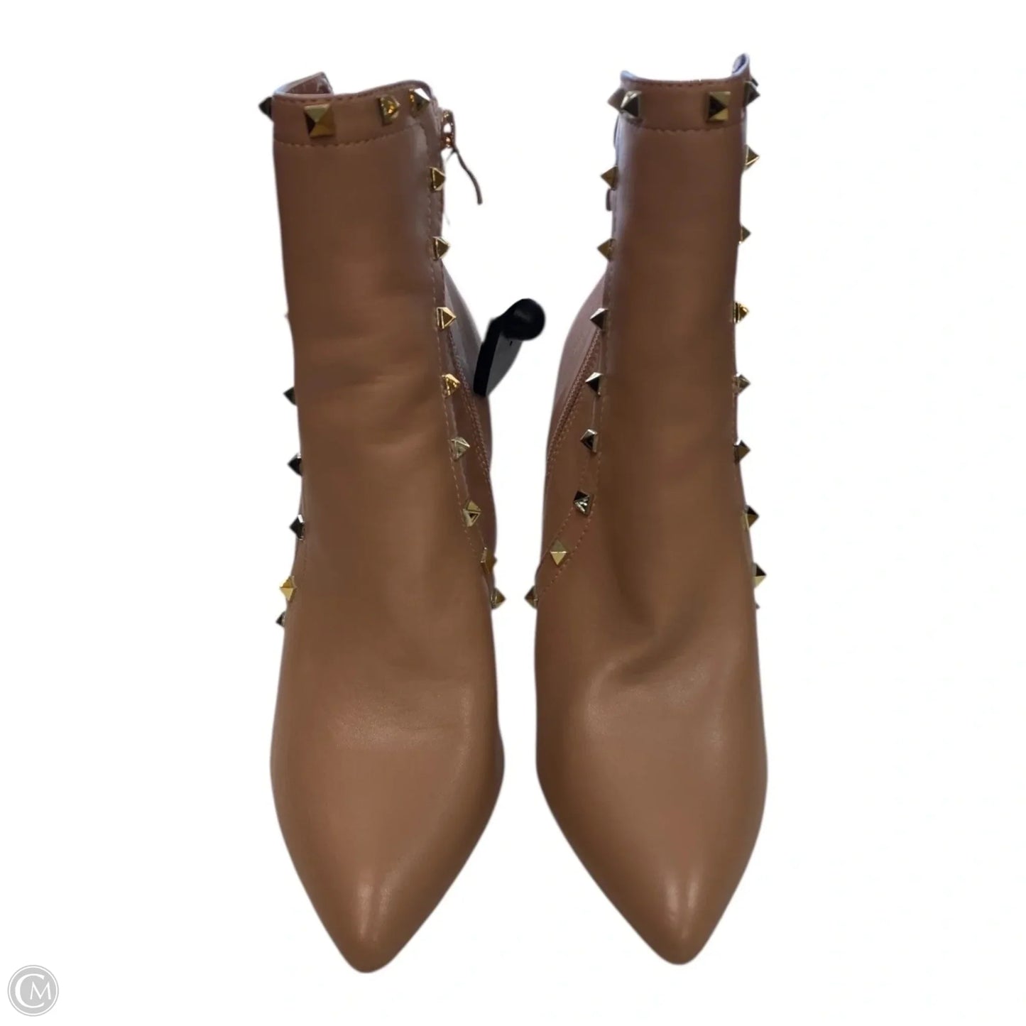 Boots Ankle Heels By Nicole By Nicole Miller In Tan, Size: 9