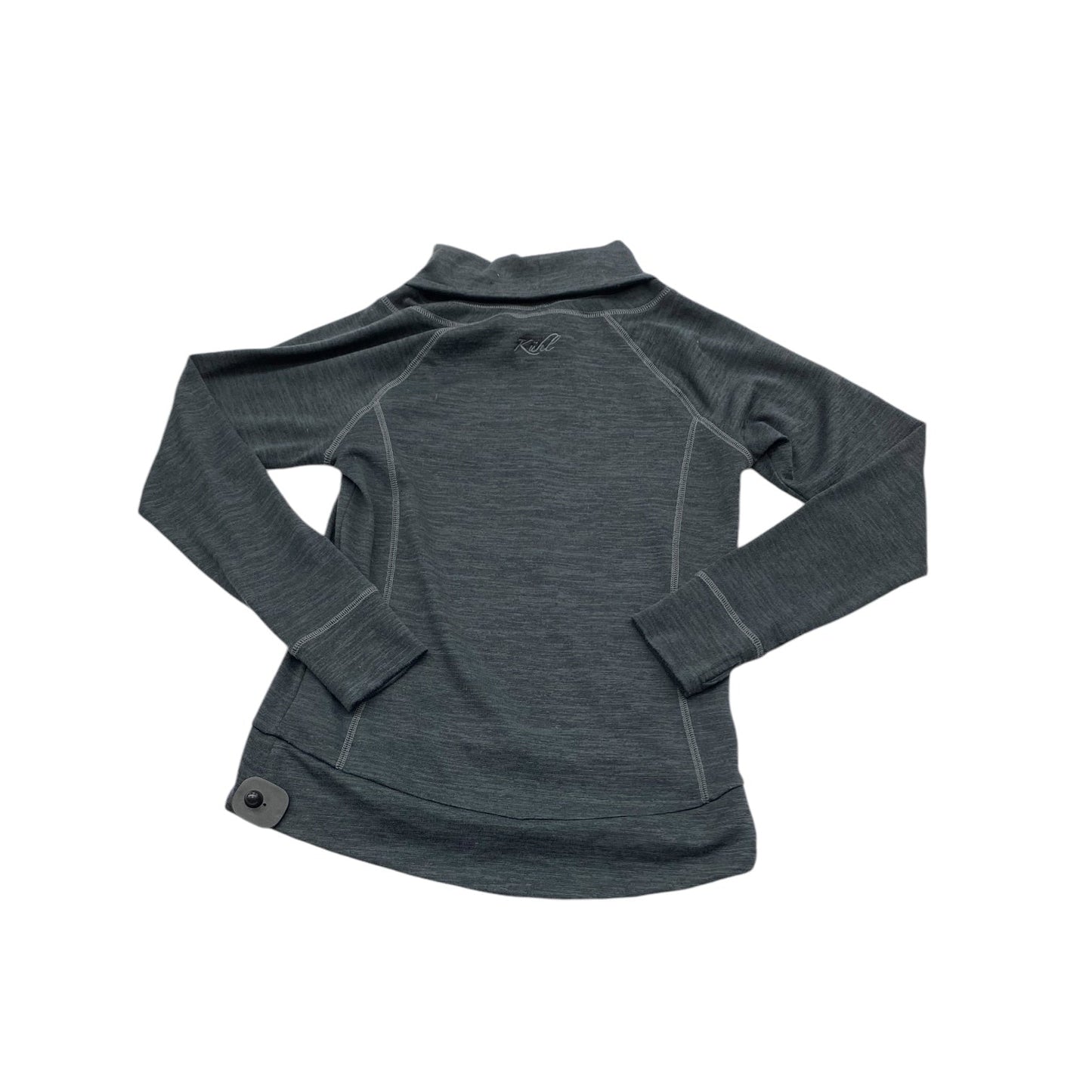 Athletic Top Long Sleeve Collar By Kuhl In Grey, Size: S