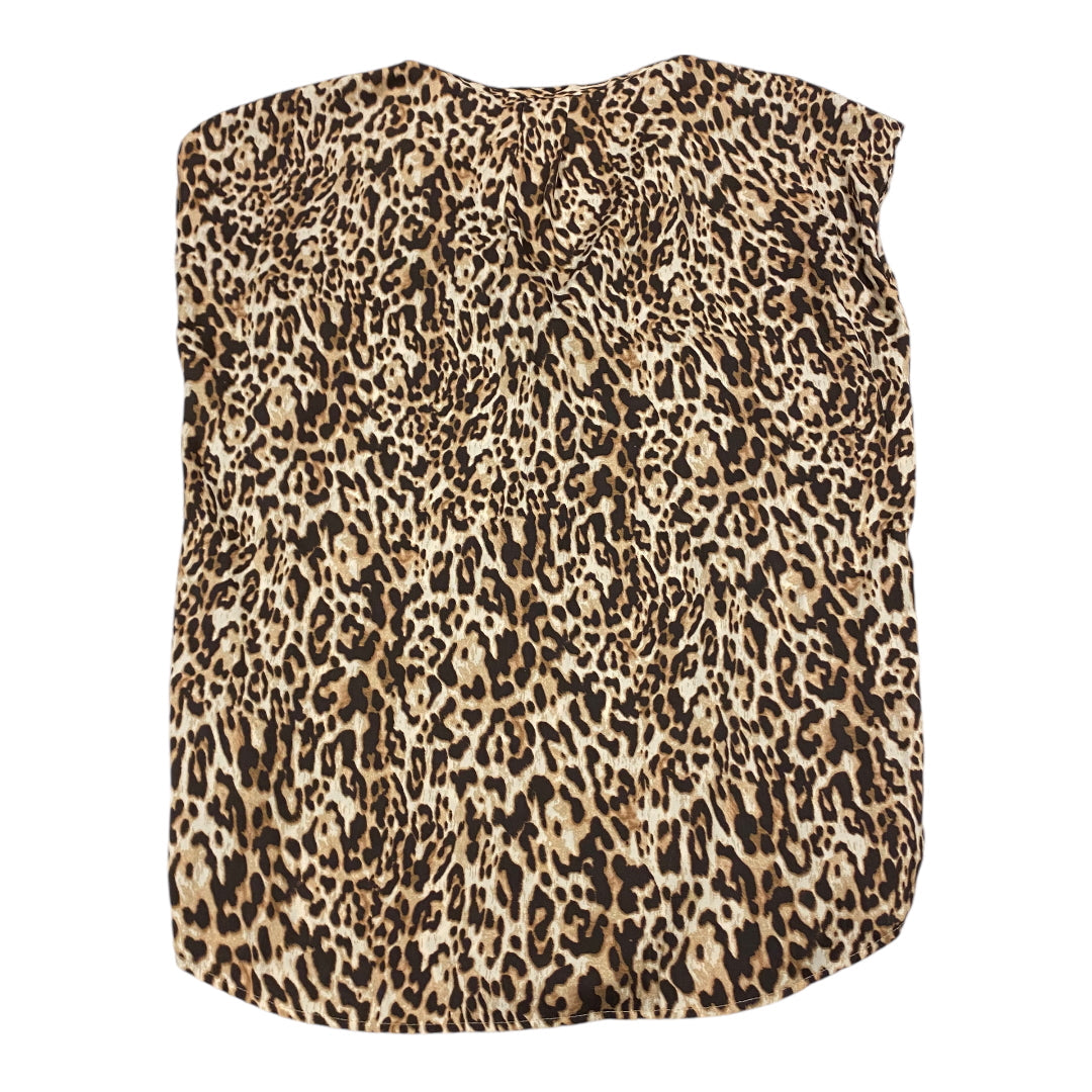 Top Sleeveless By Banana Republic In Animal Print, Size: S