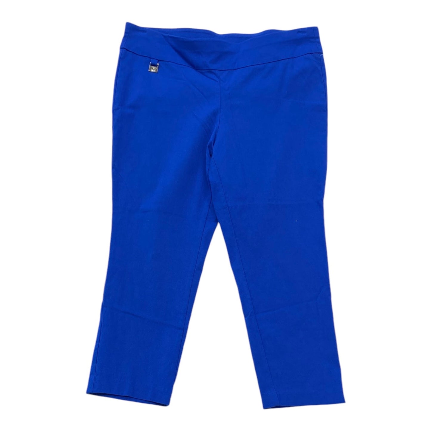 Pants Cropped By Rafaella In Blue, Size: 14