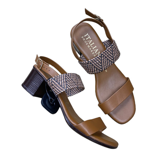 Sandals Heels Block By Italian Shoemakers  Size: 8