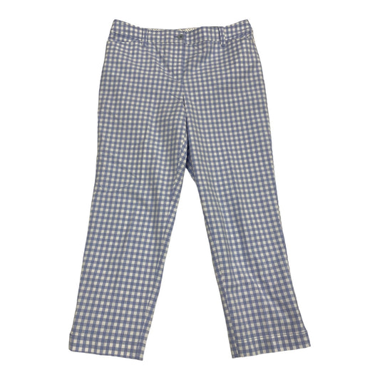 Blue & White Pants Cropped Talbots, Size 10