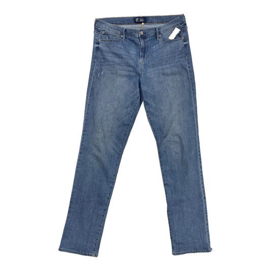 Blue Denim Jeans Straight Gap, Size 16
