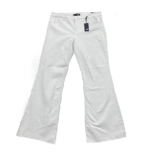 White Jeans Flared Kut, Size 14
