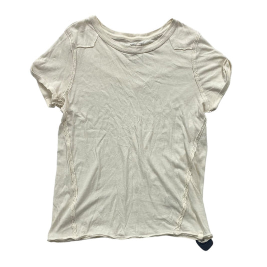 Cream Top Short Sleeve We The Free, Size L