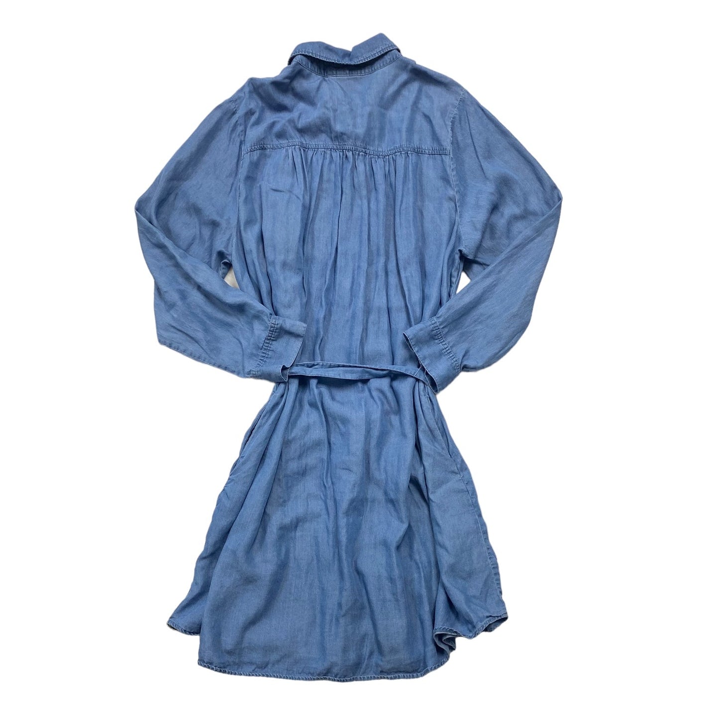 Blue Dress Casual Midi Lane Bryant, Size 3x