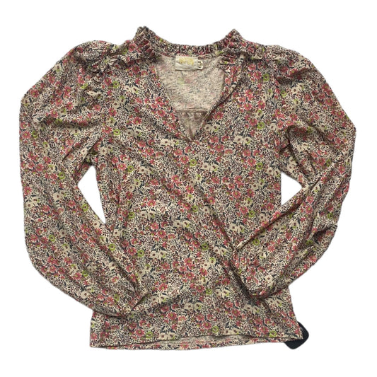 Floral Print Top Long Sleeve Nation Ltd, Size S