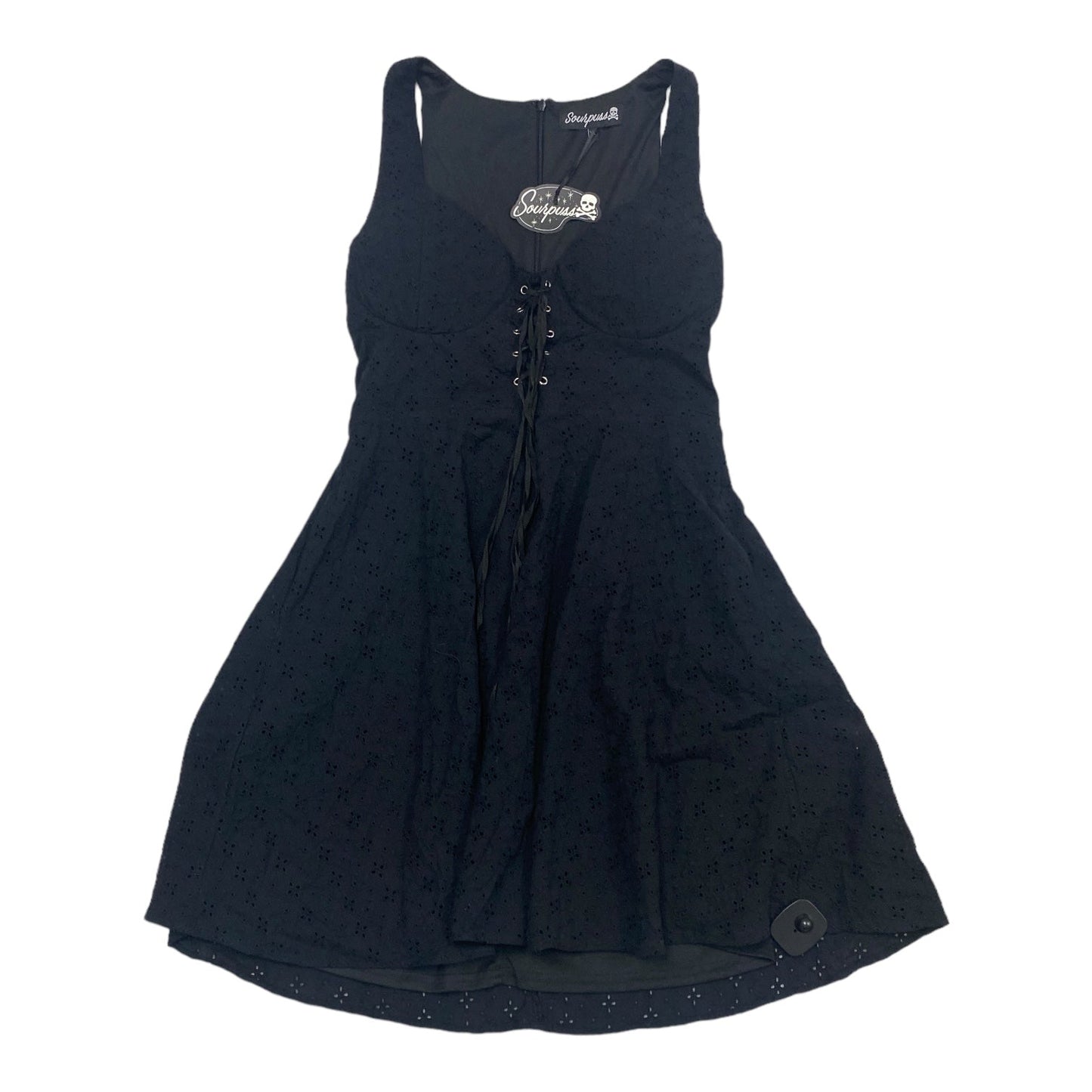 Black Dress Casual Midi Cmc, Size Xl