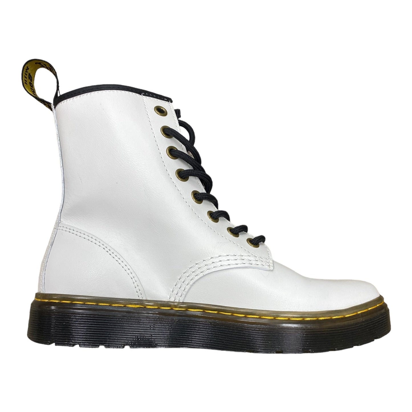 White Boots Combat Dr Martens, Size 6