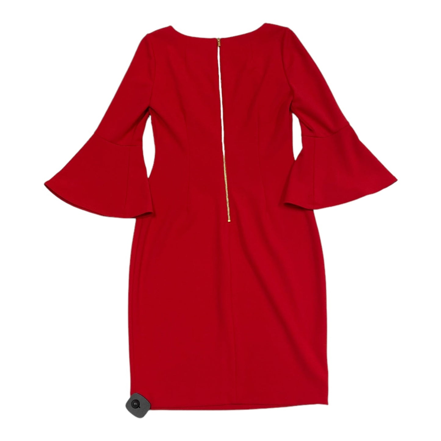 Red Dress Casual Midi Calvin Klein, Size 4