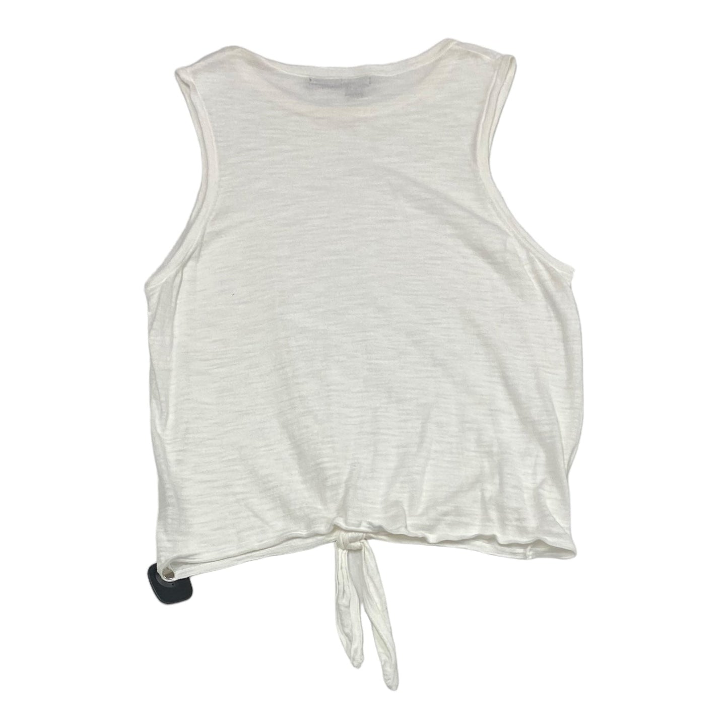 White Top Sleeveless 360SWEATER, Size L