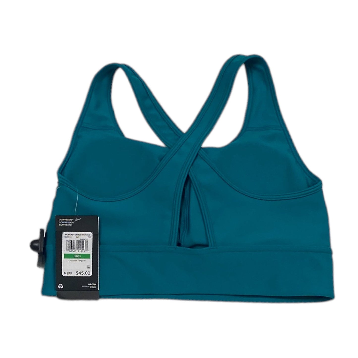 Teal Athletic Bra Under Armour, Size L