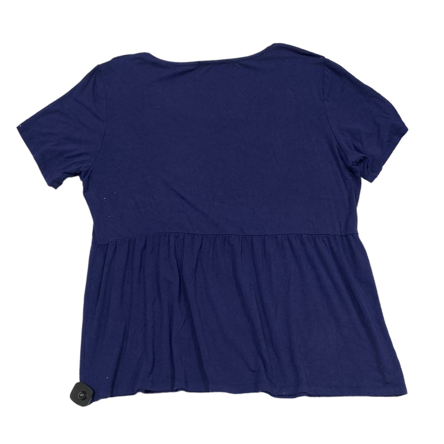 Navy Top Short Sleeve MICHELLE MAE - , Size 2x