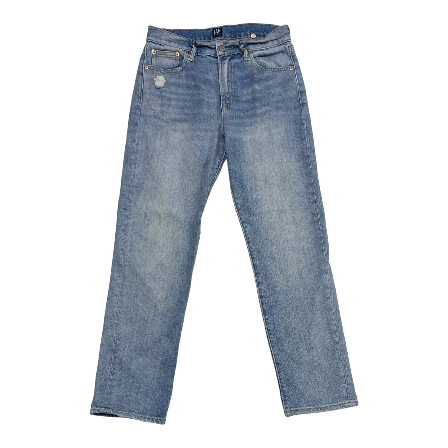 Jeans Straight By Gap In Blue Denim, Size: 6