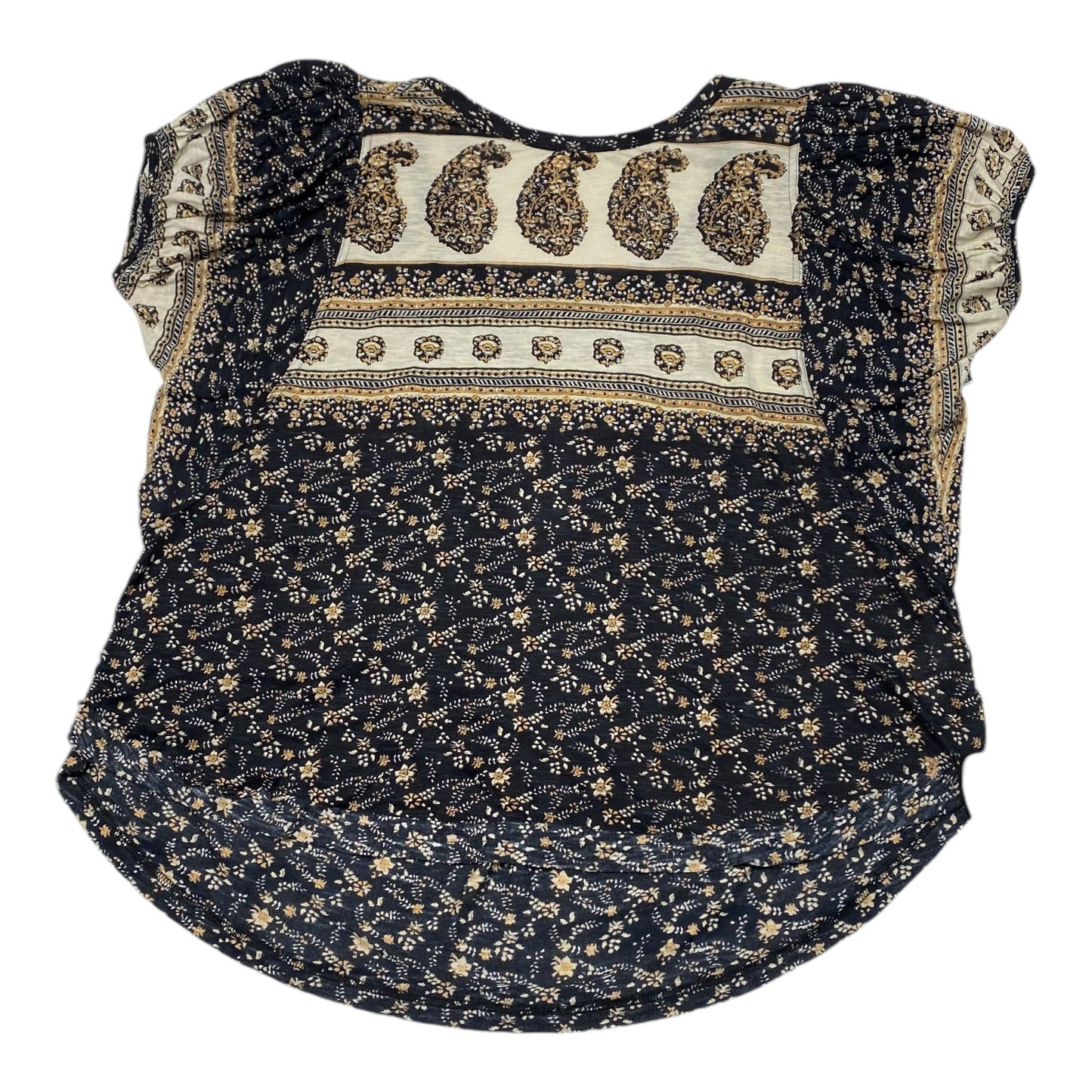 Top Short Sleeve By Free People In Multi-colored, Size: L