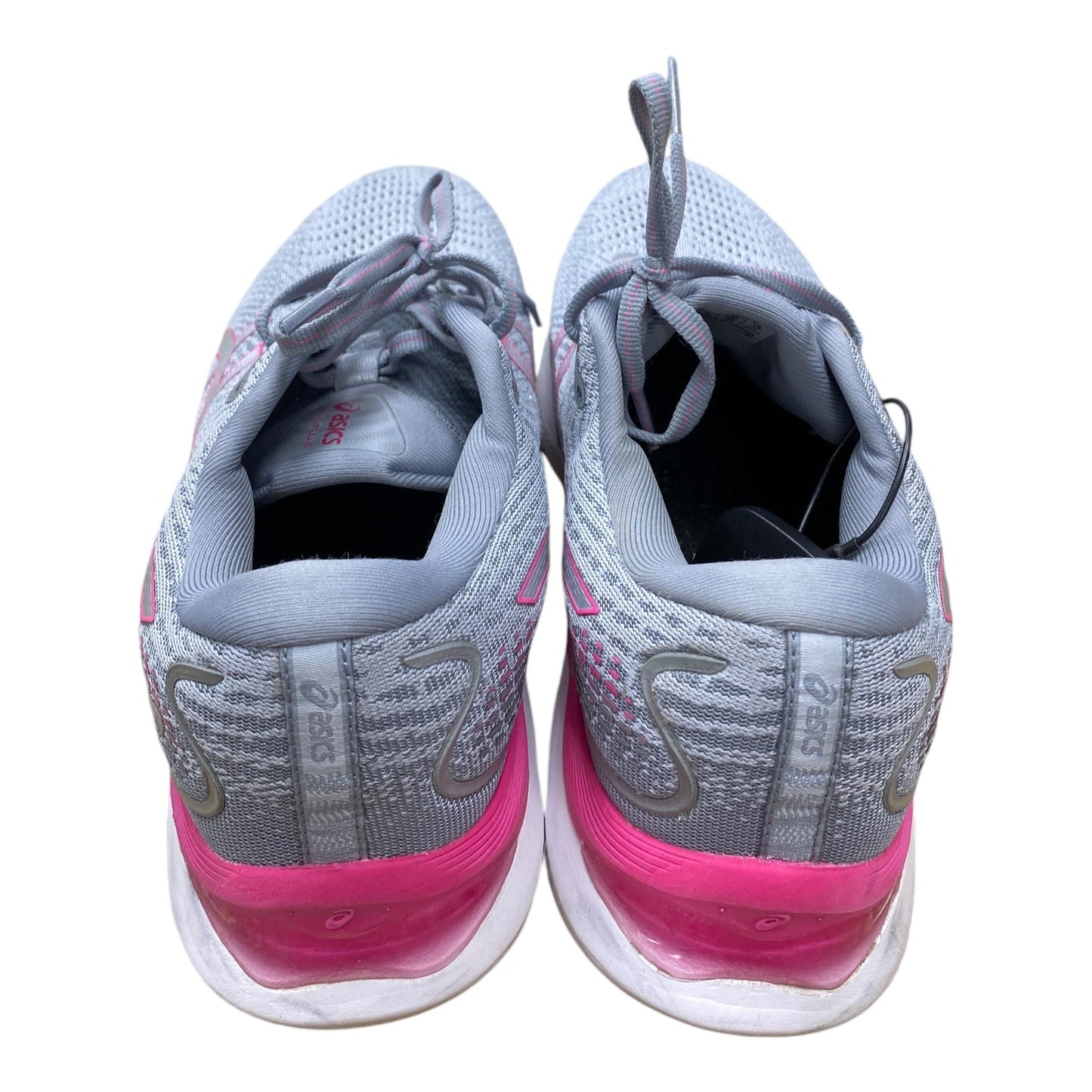 Shoes Athletic By Asics In Grey & Pink, Size: 10