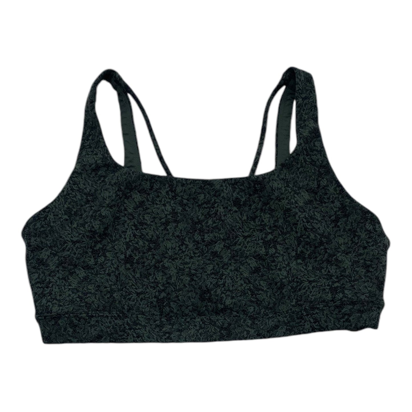 Athletic Bra By Athleta In Black & Green, Size: L