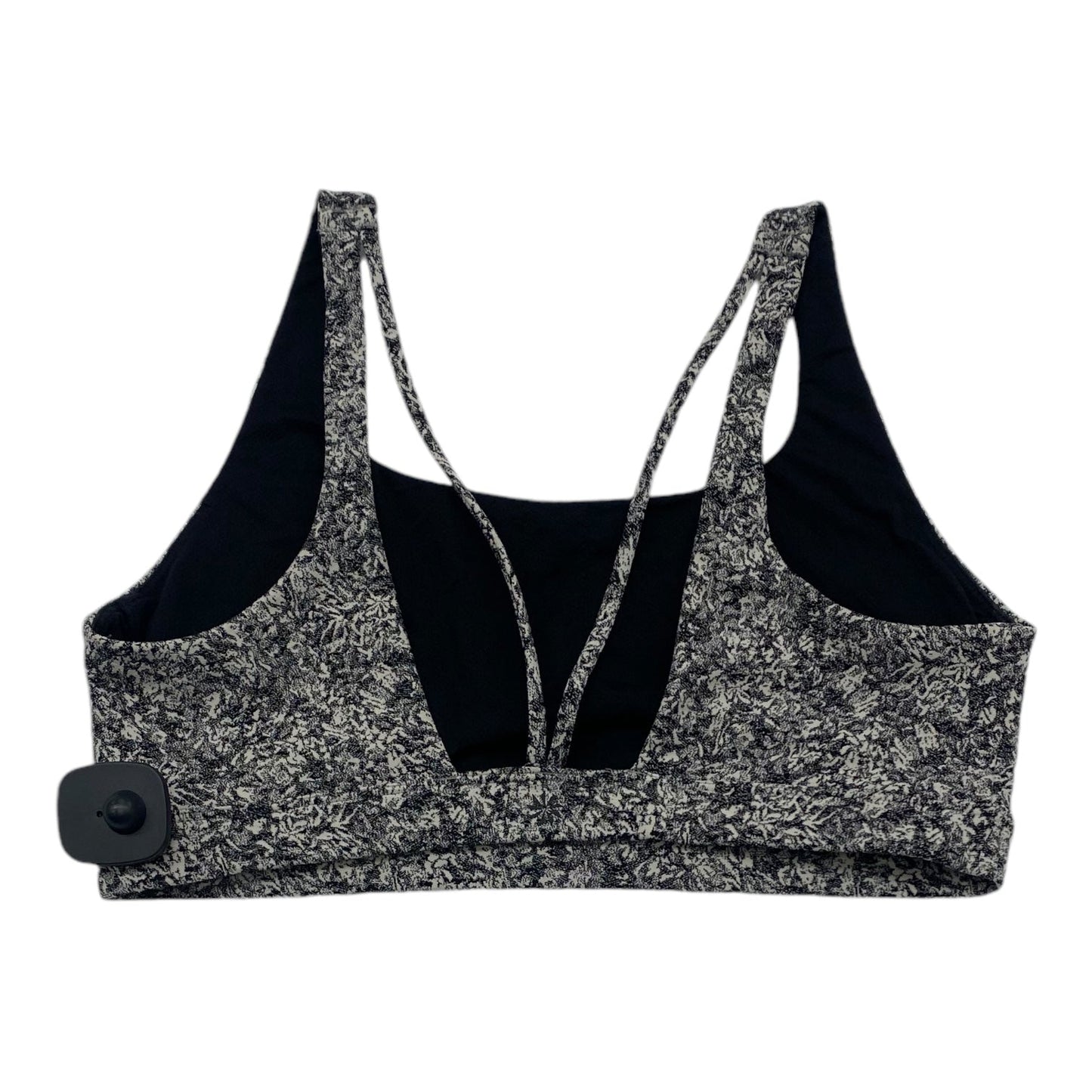 Athletic Bra By Athleta In Black & White, Size: L