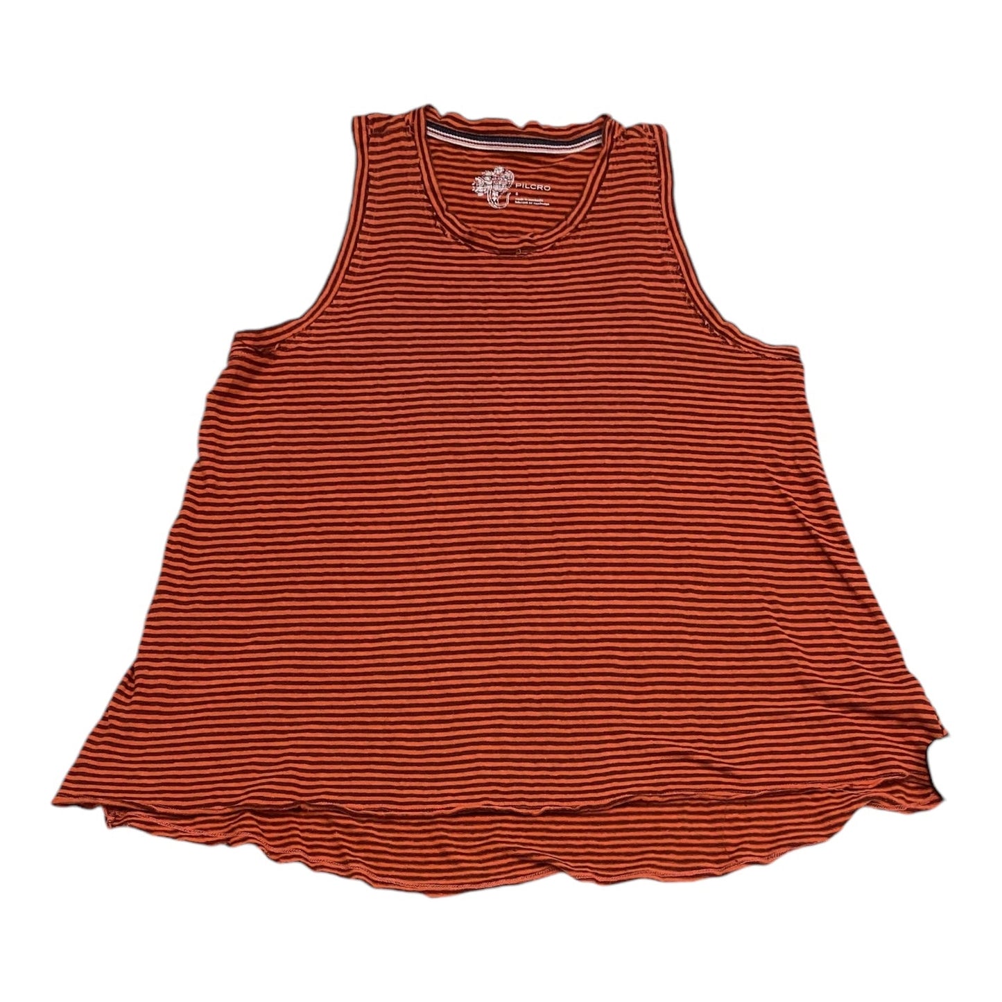 Top Sleeveless By Pilcro In Brown & Red, Size: S