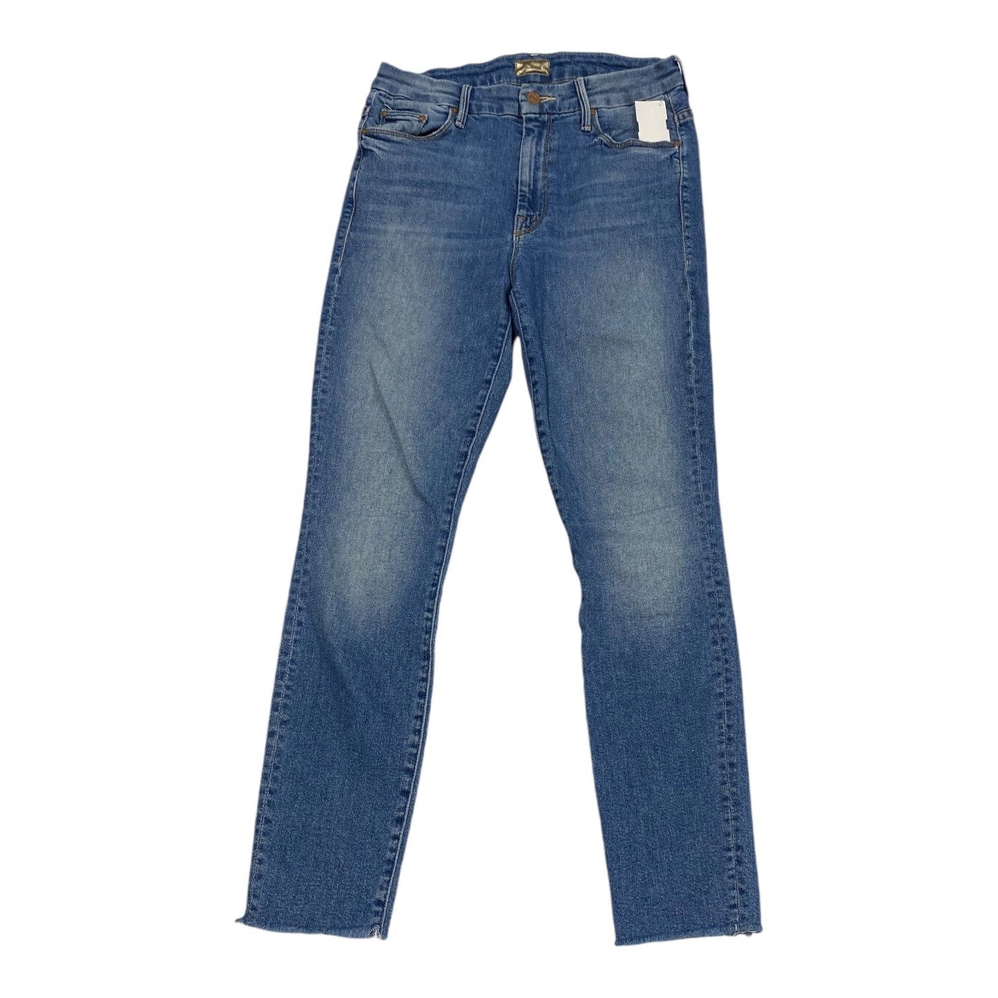 Jeans Straight By Mother In Blue Denim, Size: 6