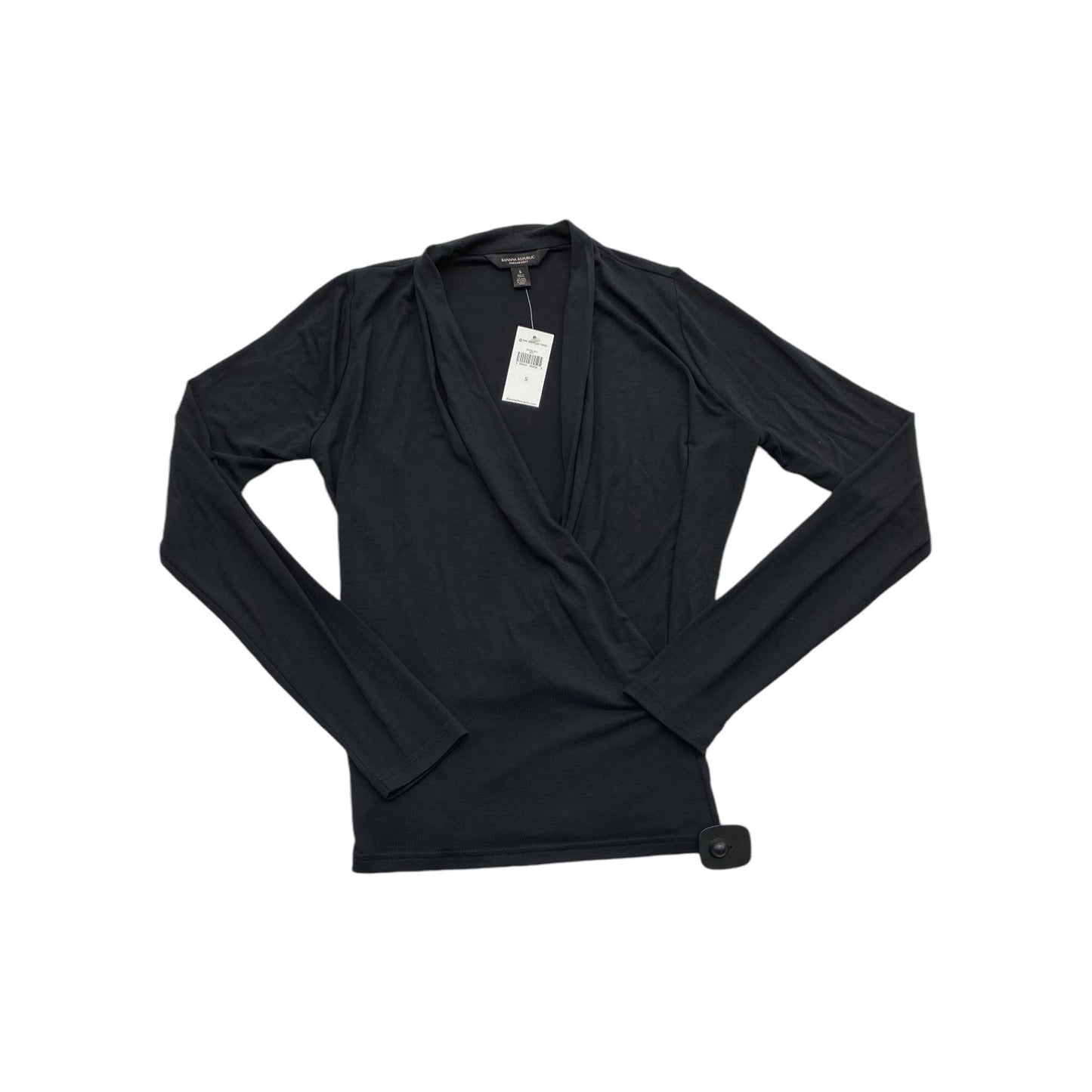 Top Long Sleeve By Banana Republic In Black, Size: S