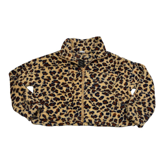 Jacket Fleece By Soleila In Animal Print, Size: M