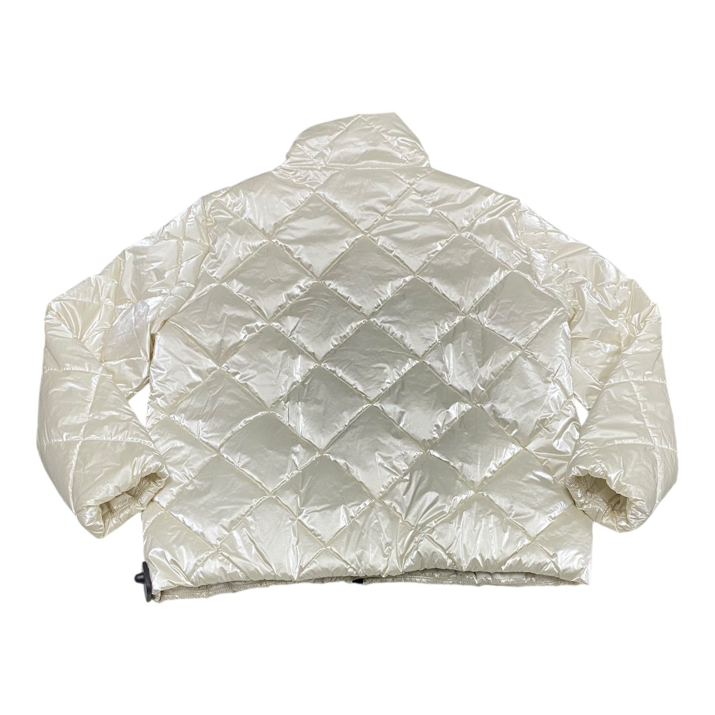 Jacket Puffer & Quilted By Lou And Grey In Ivory, Size: L