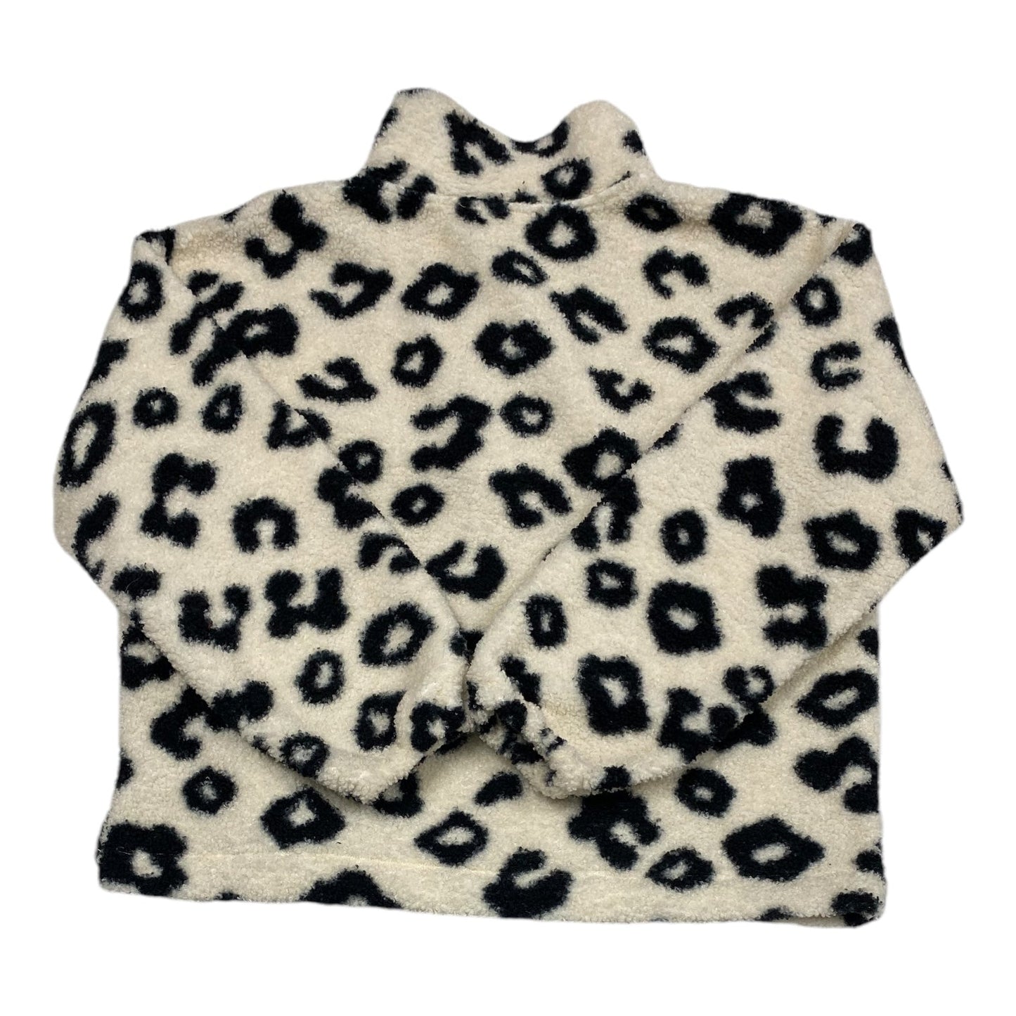 Jacket Shirt By Loft In Black & Cream, Size: L