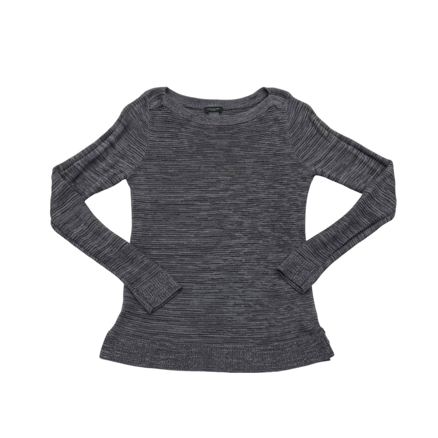 Sweater By Ann Taylor In Grey, Size: S