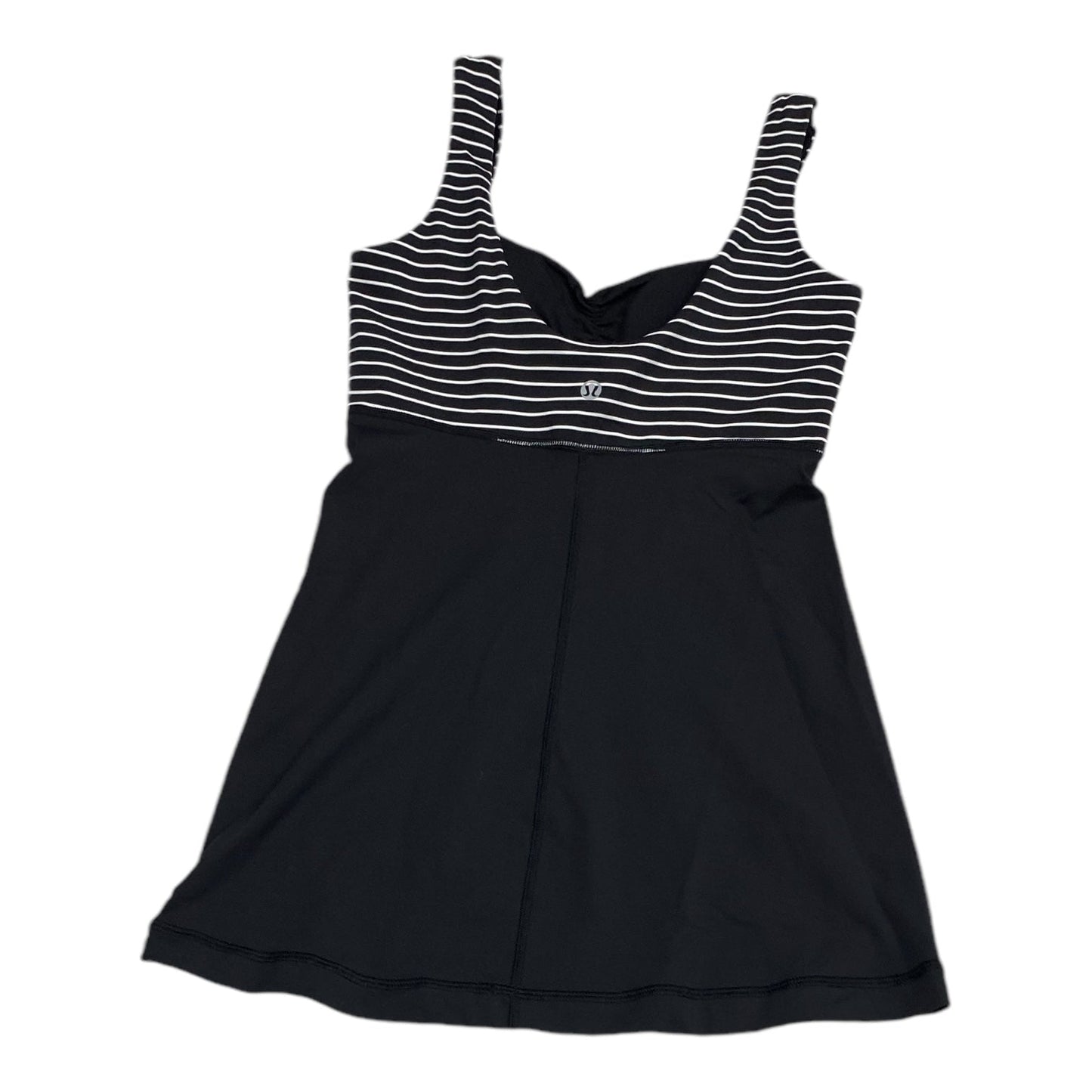 Athletic Tank Top By Lululemon In Black & White, Size: 4