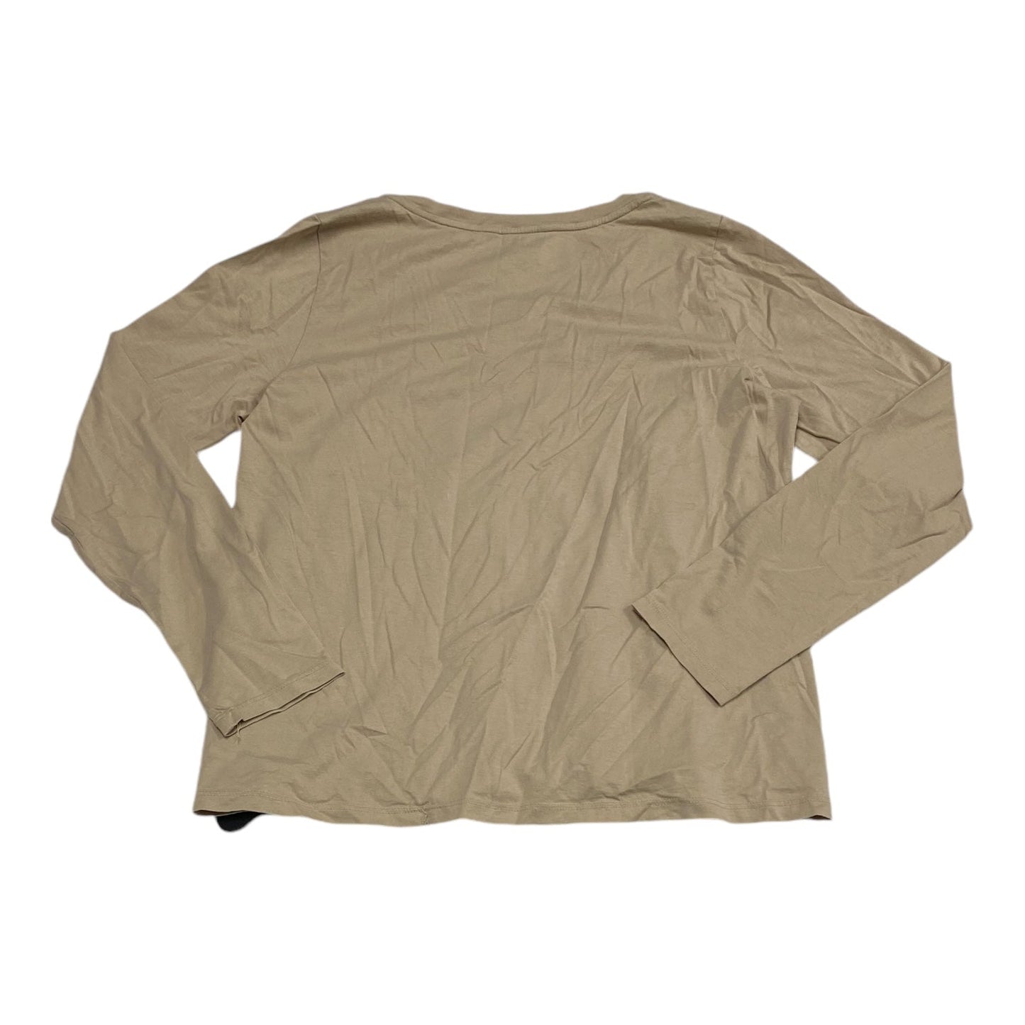 Top Long Sleeve Designer By Eileen Fisher In Tan, Size: Xs