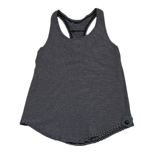 Athletic Tank Top By Lululemon In Black & White, Size: S