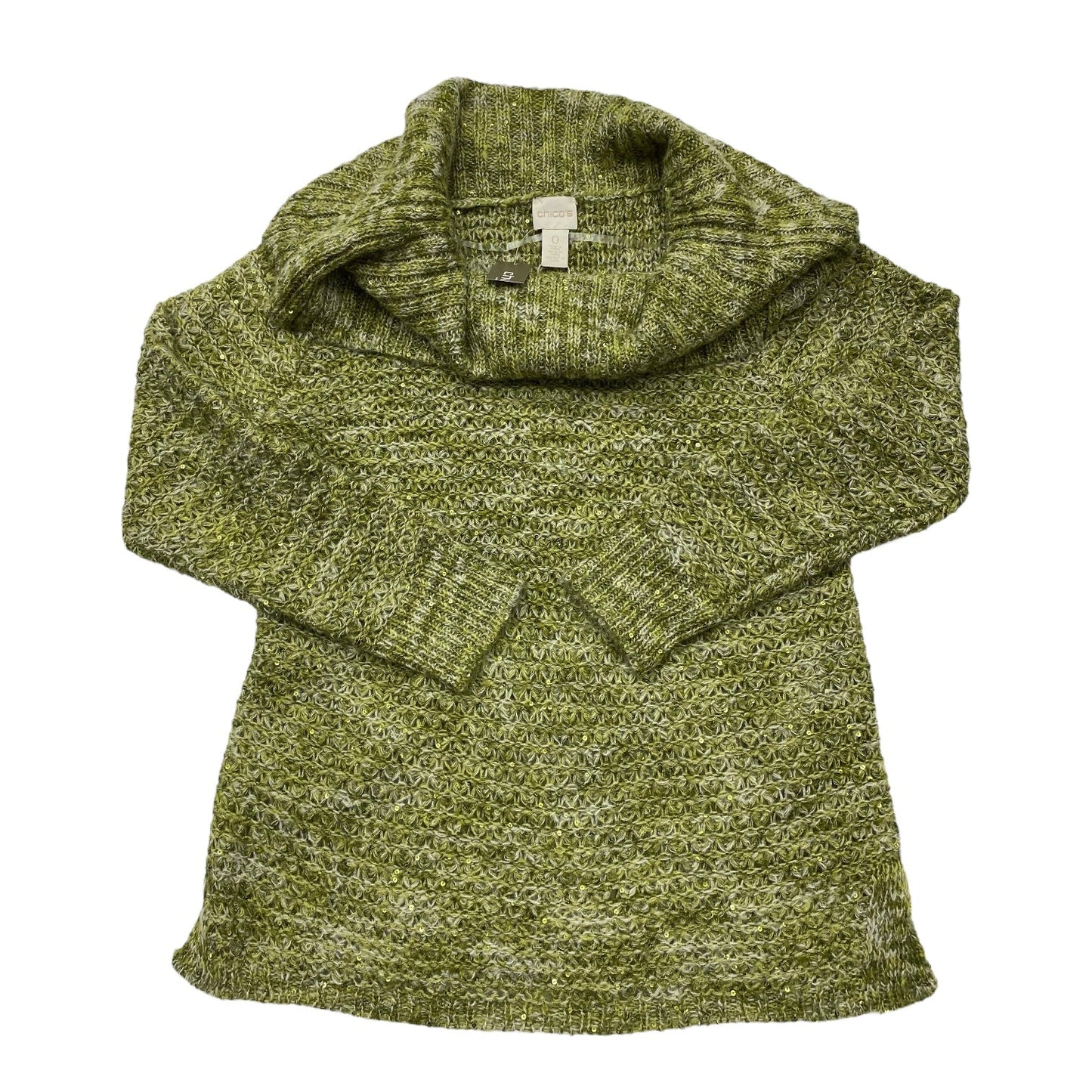 Sweater By Chicos In Green, Size: S