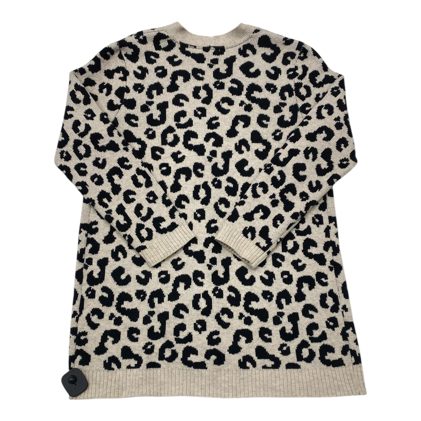 Sweater Cardigan By J. Jill In Animal Print, Size: M