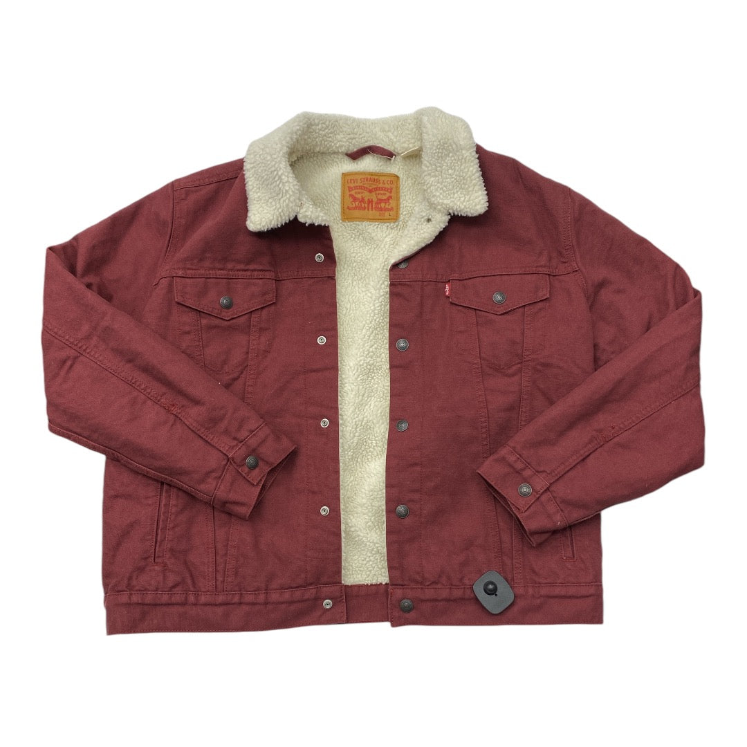 Jacket Utility By Levis In Red, Size: L