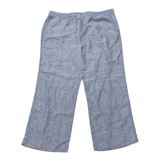 Pants Linen By L.l. Bean In Blue, Size: 3x