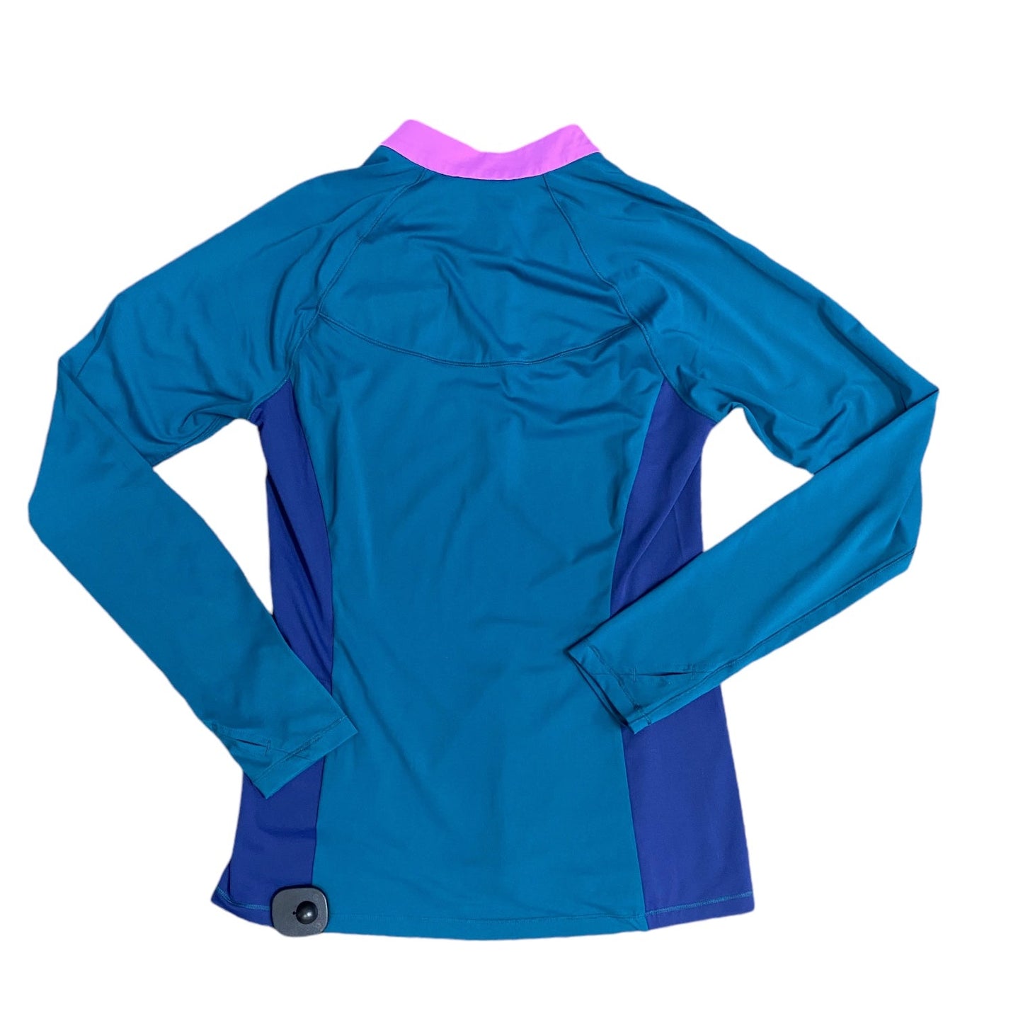 Athletic Top Long Sleeve Collar By Title Nine In Teal, Size: S