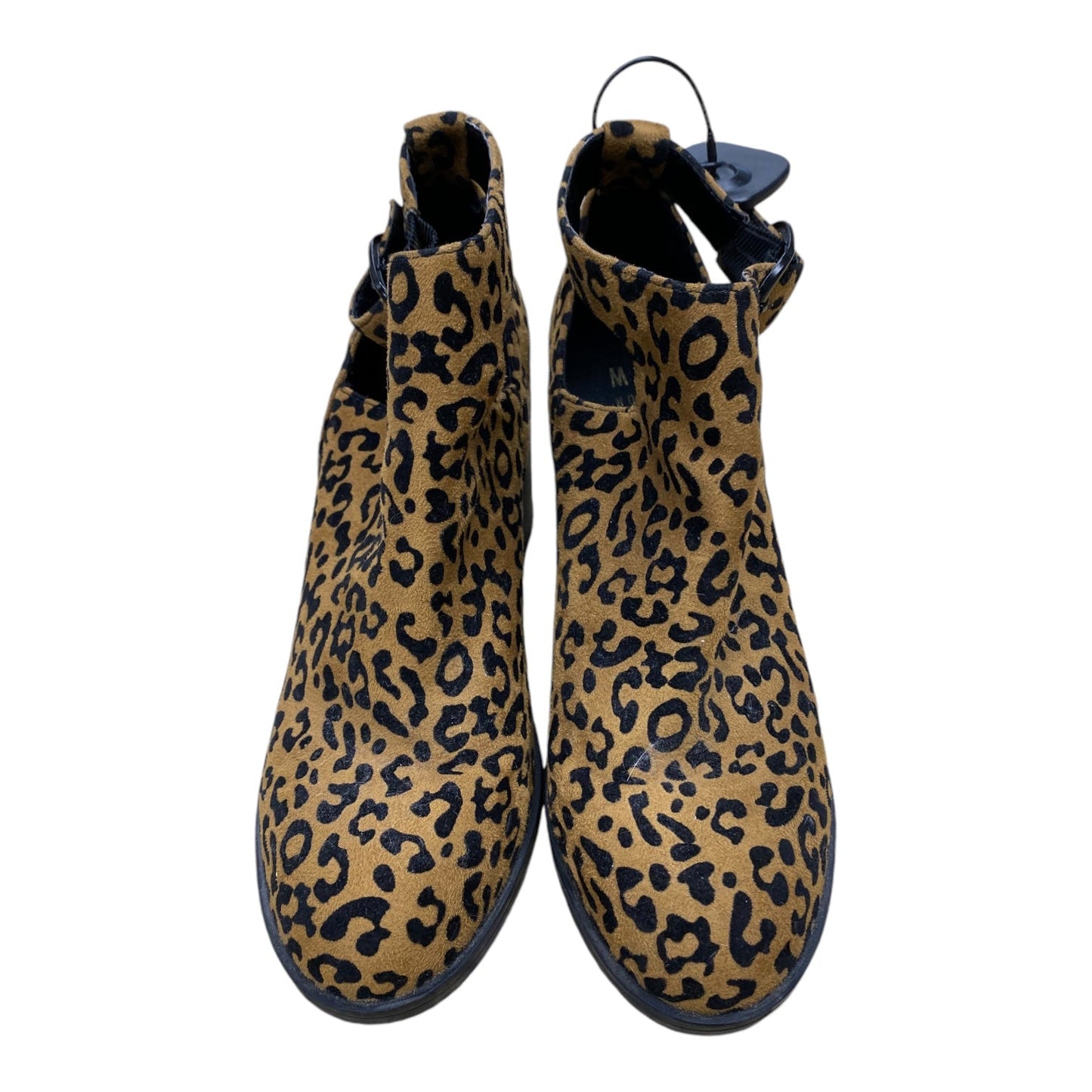 Boots Ankle Heels By Mix No 6 In Animal Print, Size: 8.5