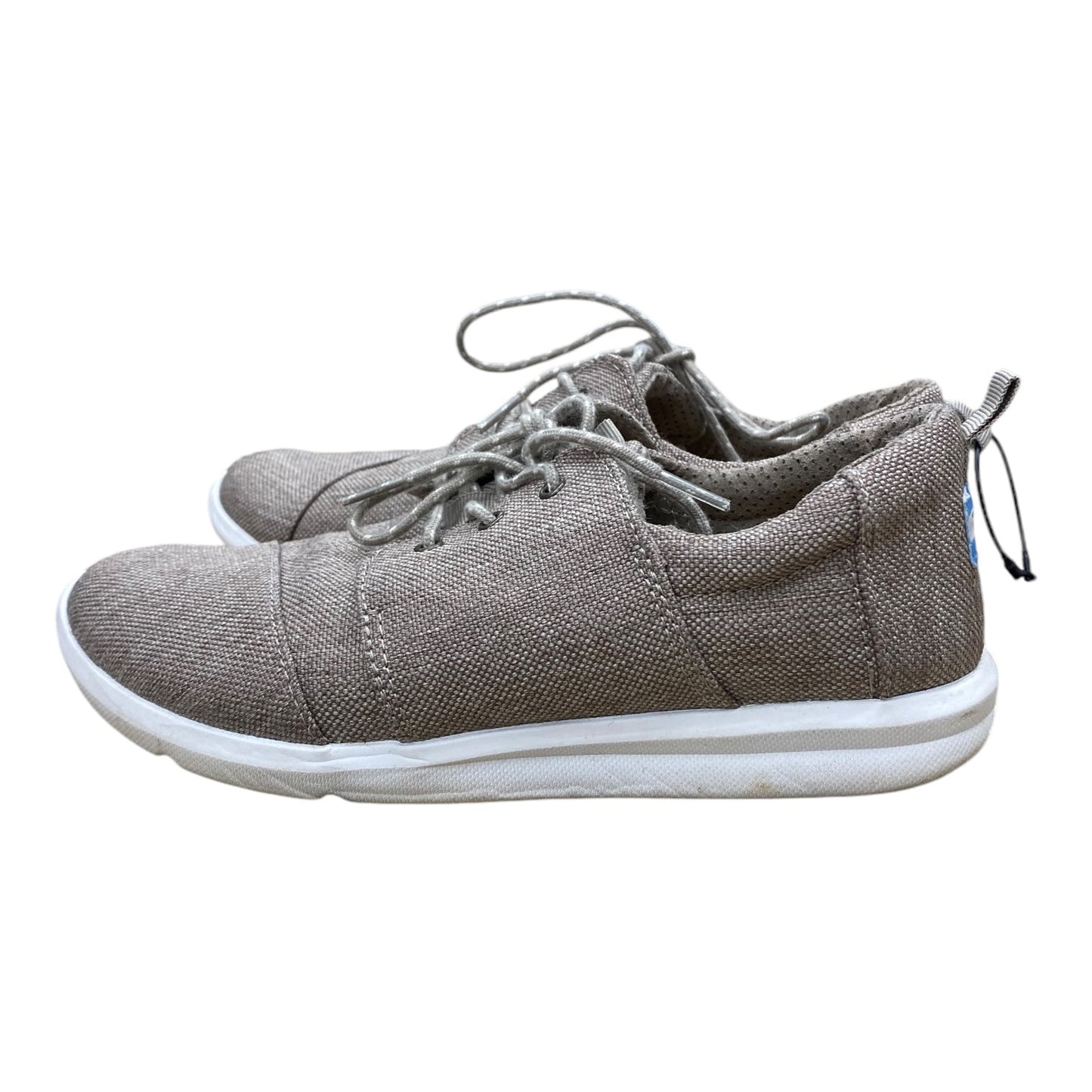 Shoes Sneakers By Toms In Brown & White, Size: 8.5