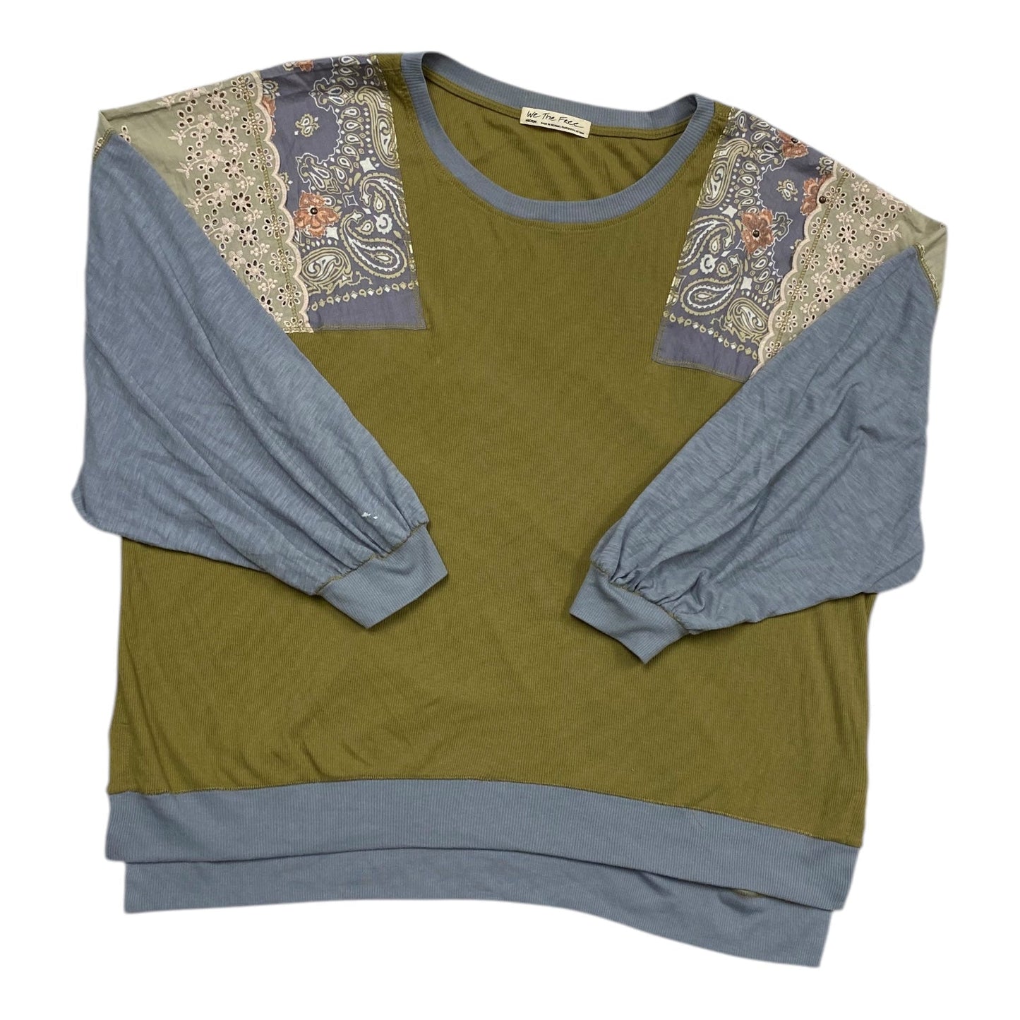 Top Long Sleeve By We The Free In Multi-colored, Size: M