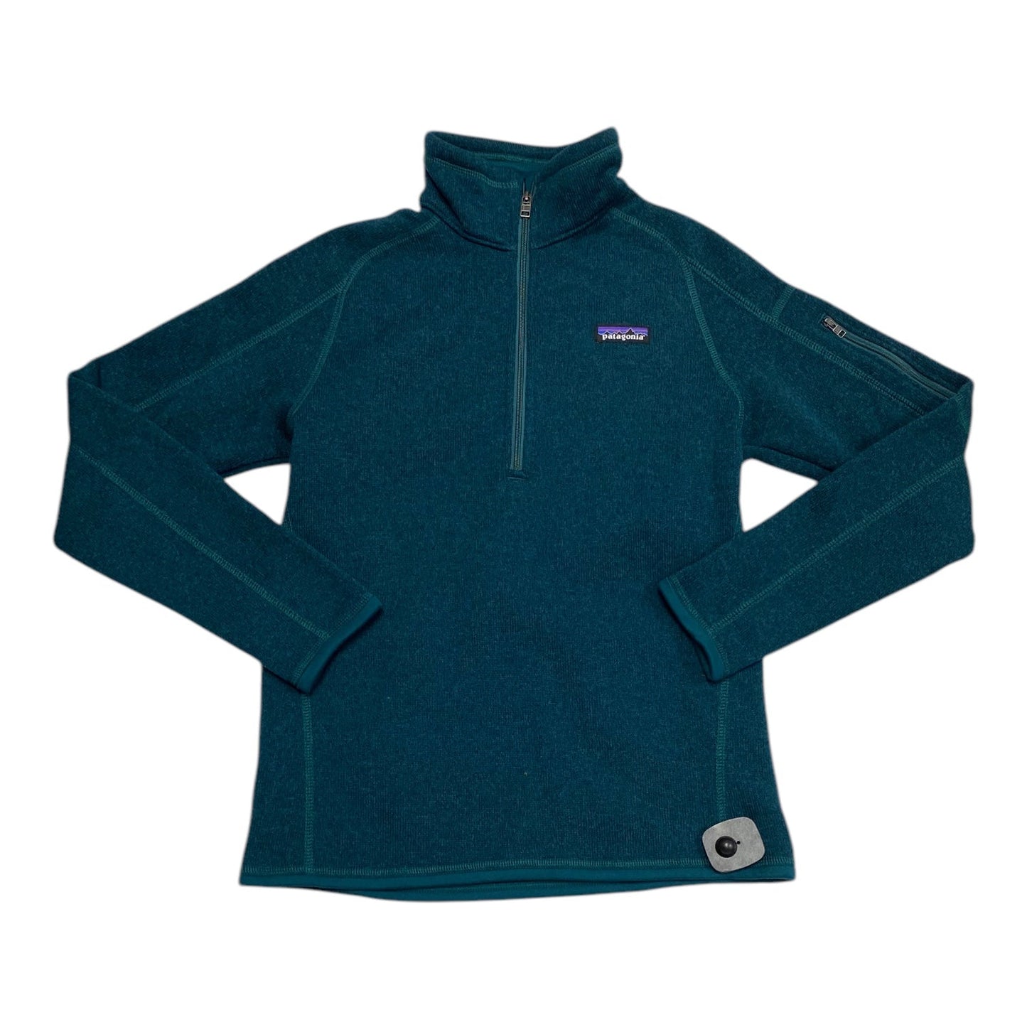 Athletic Top Long Sleeve Collar By Patagonia In Green, Size: S