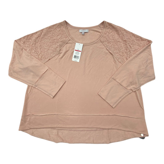 Top Long Sleeve By New Directions In Pink, Size: 1x