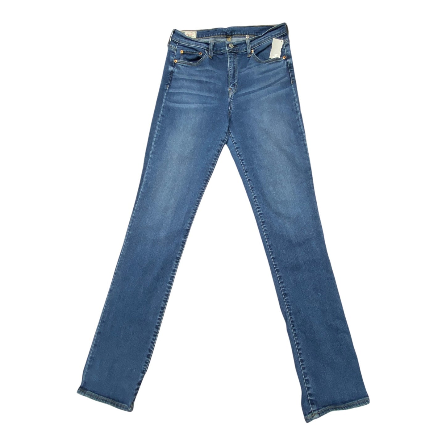 Jeans Straight By Gap In Blue Denim, Size: 12l