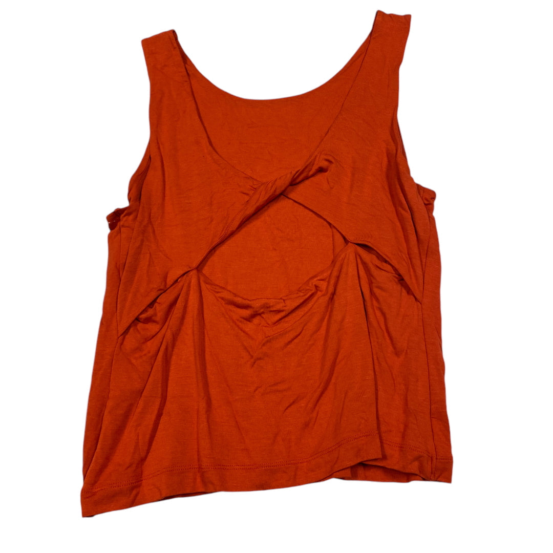 Top Sleeveless By Banana Republic In Orange, Size: L