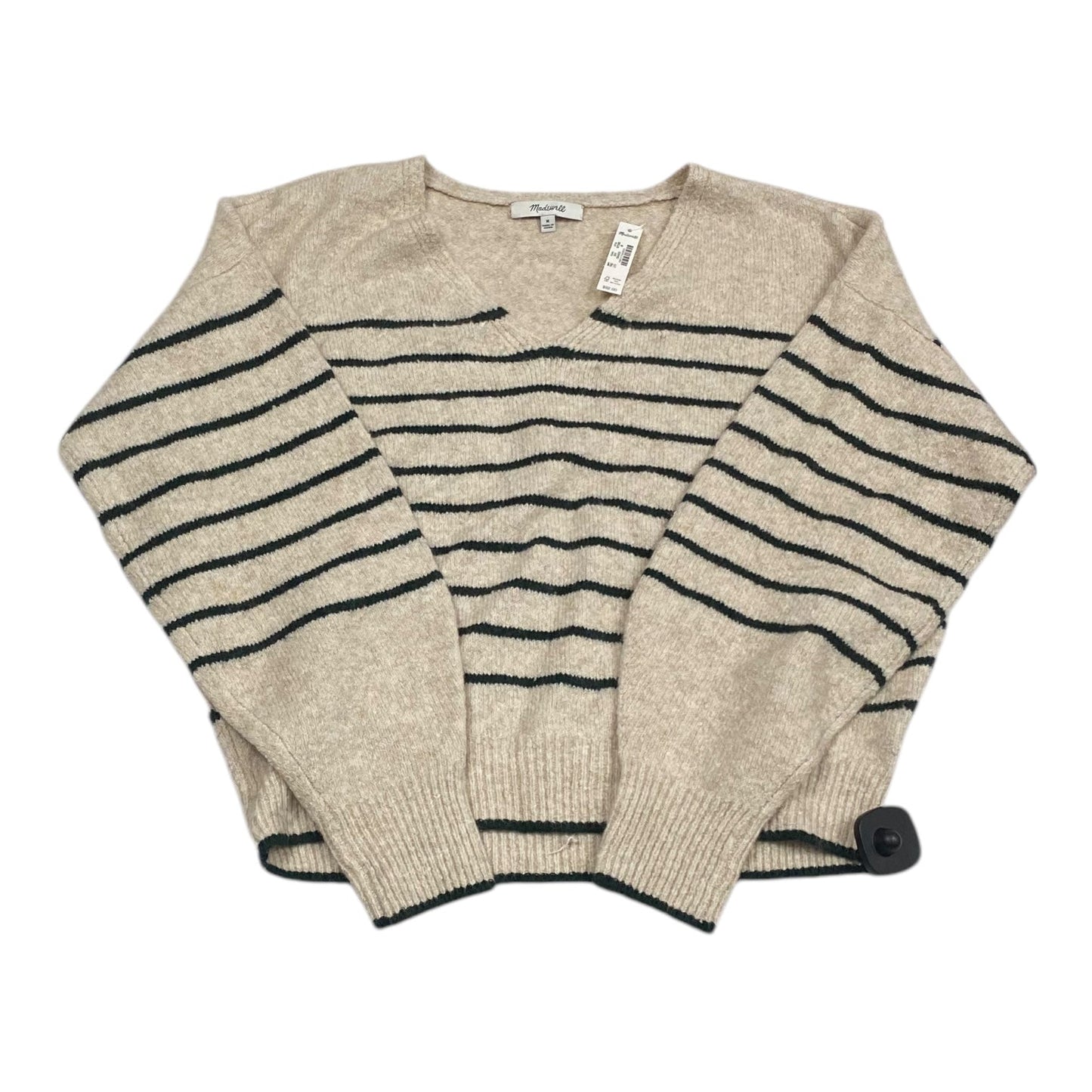 Sweater By Madewell In Green & Tan, Size: M