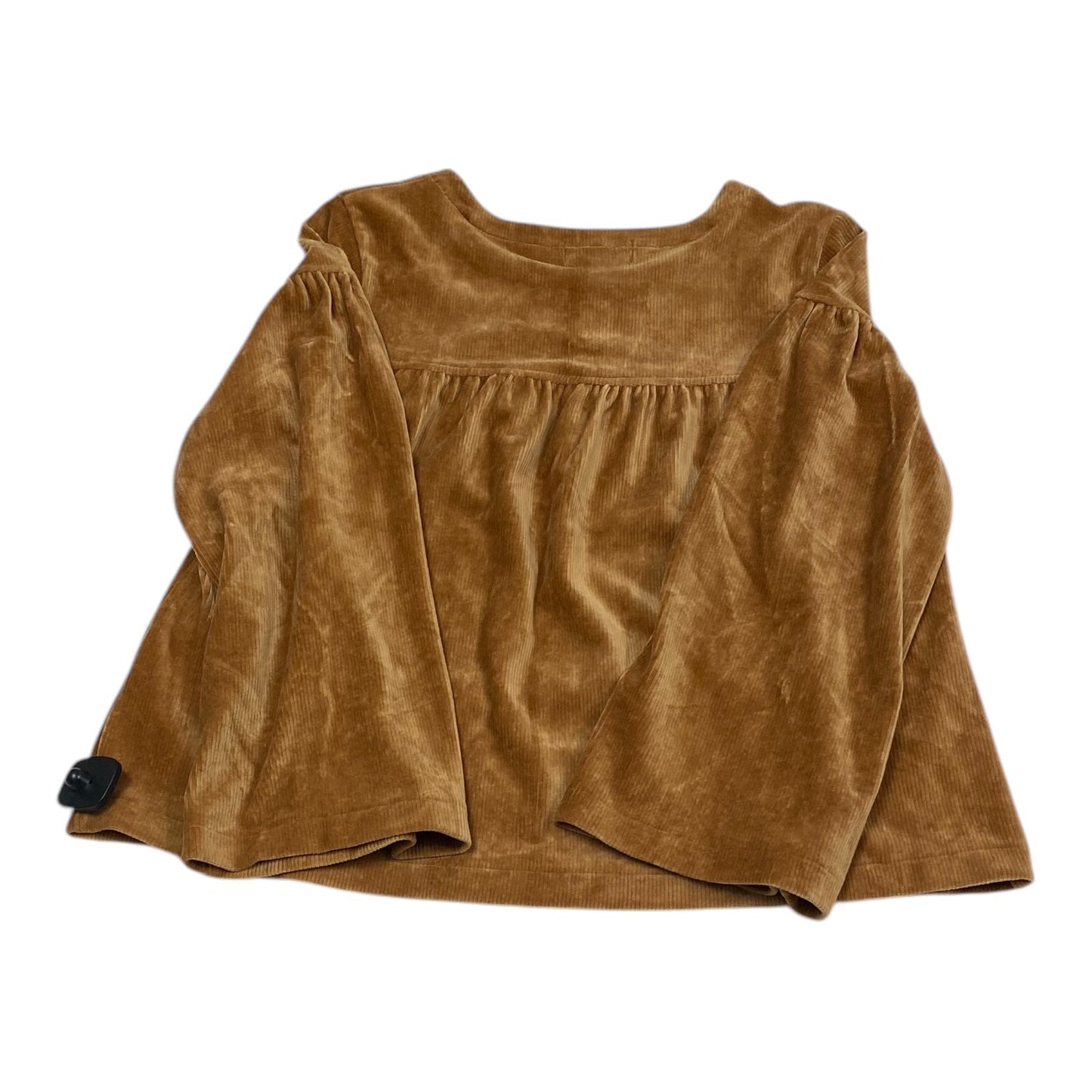 Top Long Sleeve By Madewell In Brown, Size: M