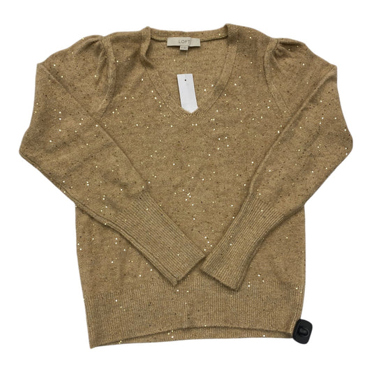 Sweater By Loft In Gold, Size: Xs