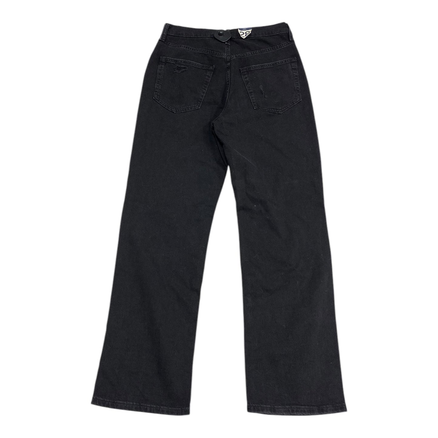 Jeans Straight By Gap In Black Denim, Size: 6