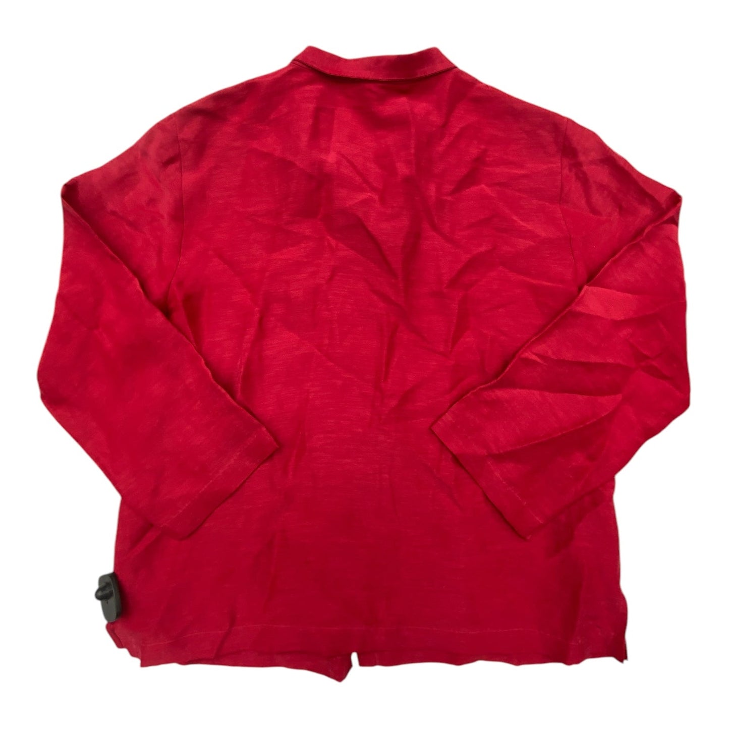 Top Long Sleeve Designer By Eileen Fisher In Red, Size: M