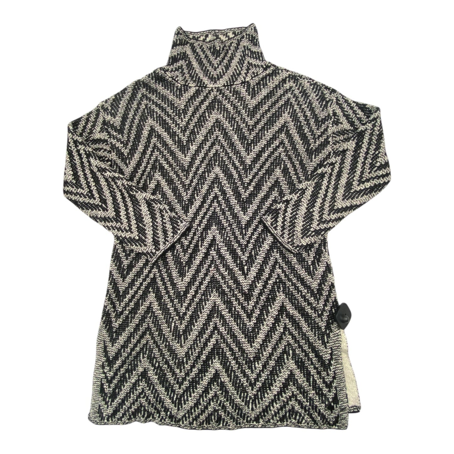 Sweater Designer By Eileen Fisher In Black & White, Size: Xs